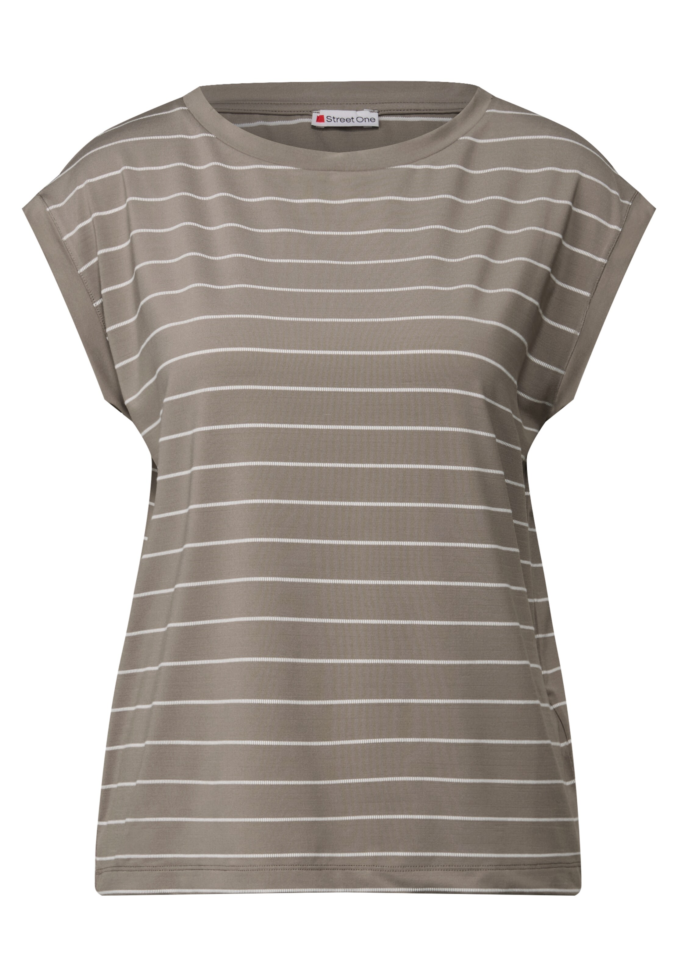 STREET ONE Shirt in Brown: front