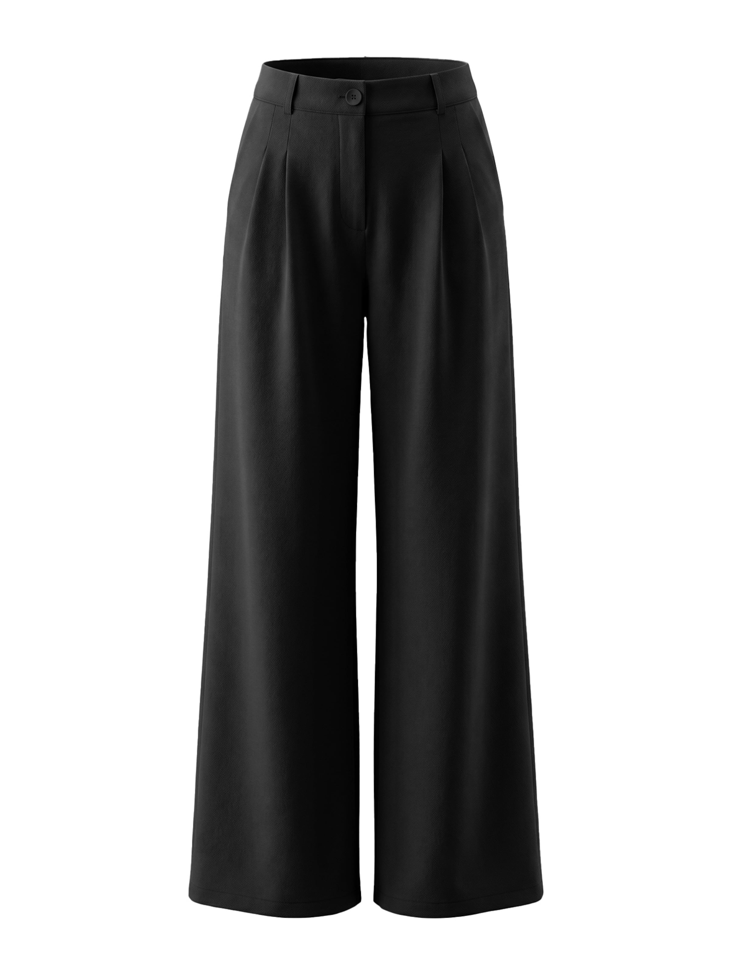 Wide leg Pantaloni con pieghe di Imily Bela in nero: frontale