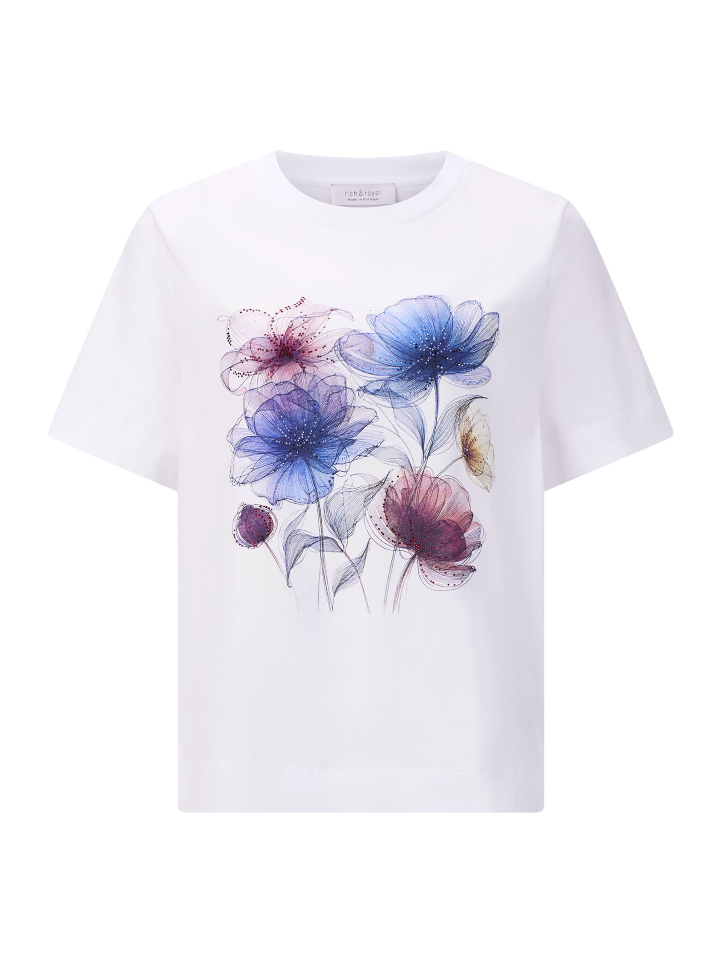 Rich & Royal Μπλουζάκι σε λευκό: μπροστά