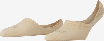 FALKE Ankle Socks 'Step High Cut' in Beige: front