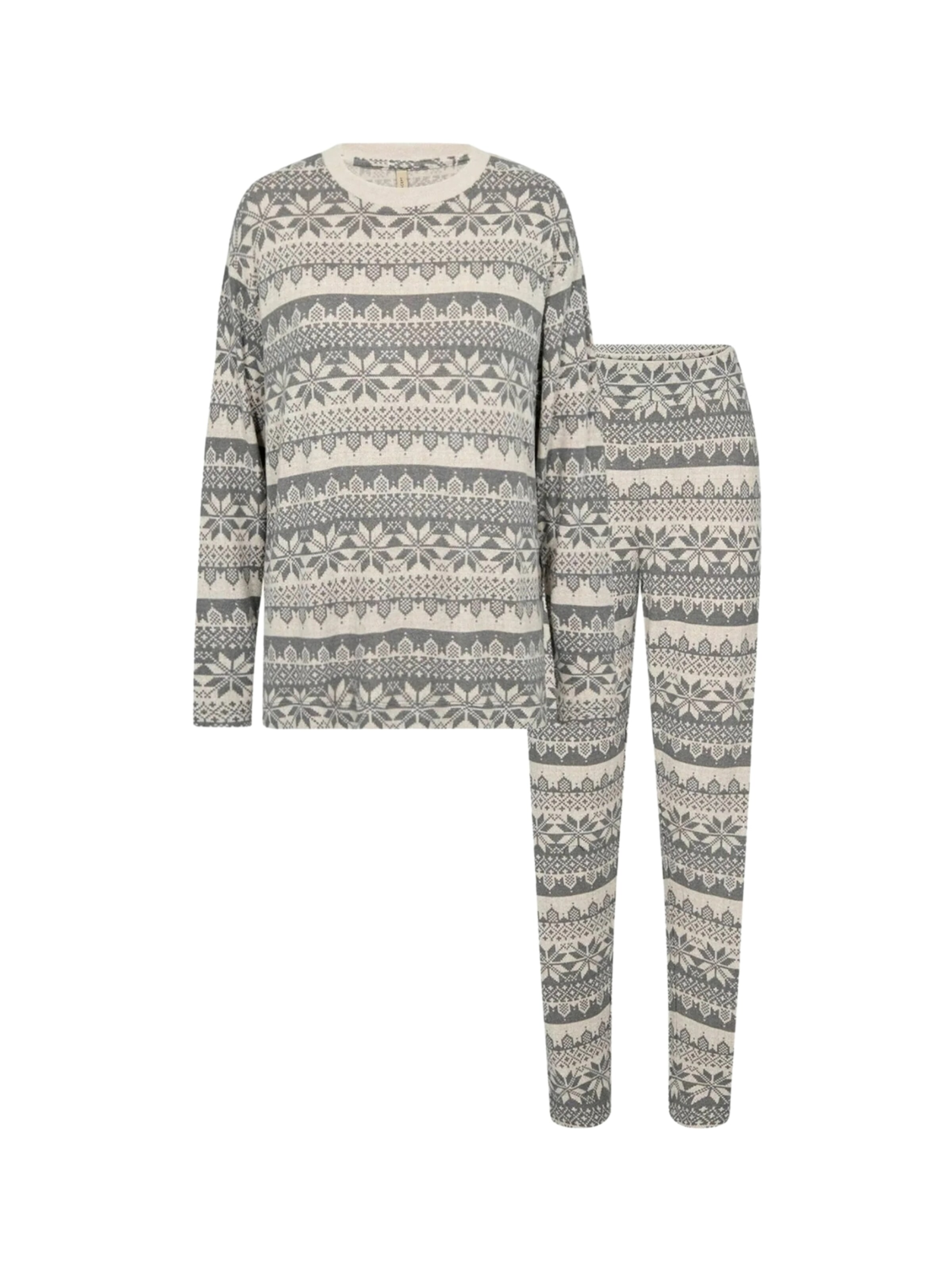 Soyaconcept Hjemmedragt ' SC-BIARA AOP SET 129 ' i hvid: forside