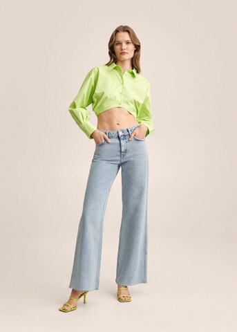 MANGO Wide leg Jeans 'Agnes' in Blauw