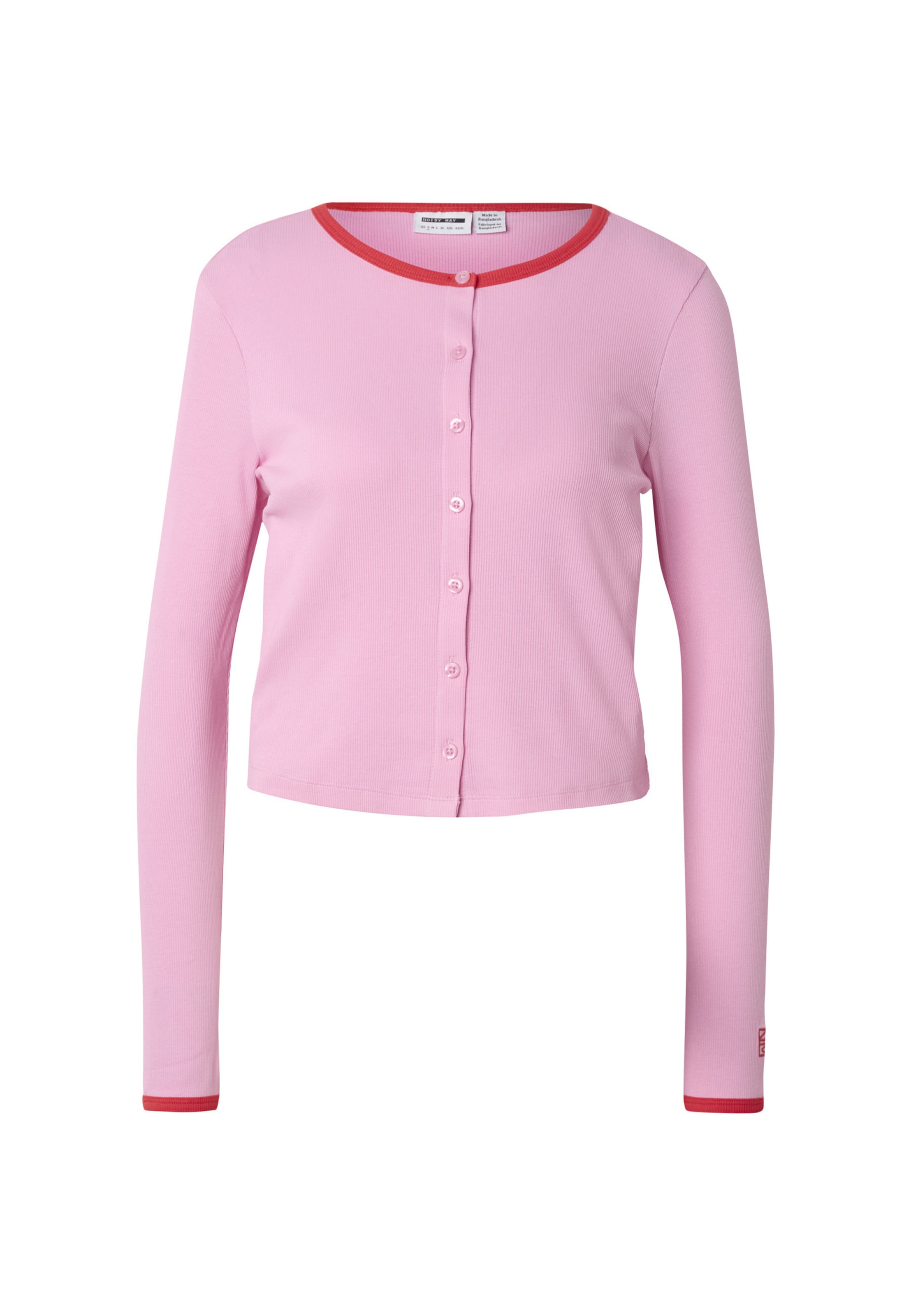 Noisy may Cardigan en rose / rouge, Vue avec produit