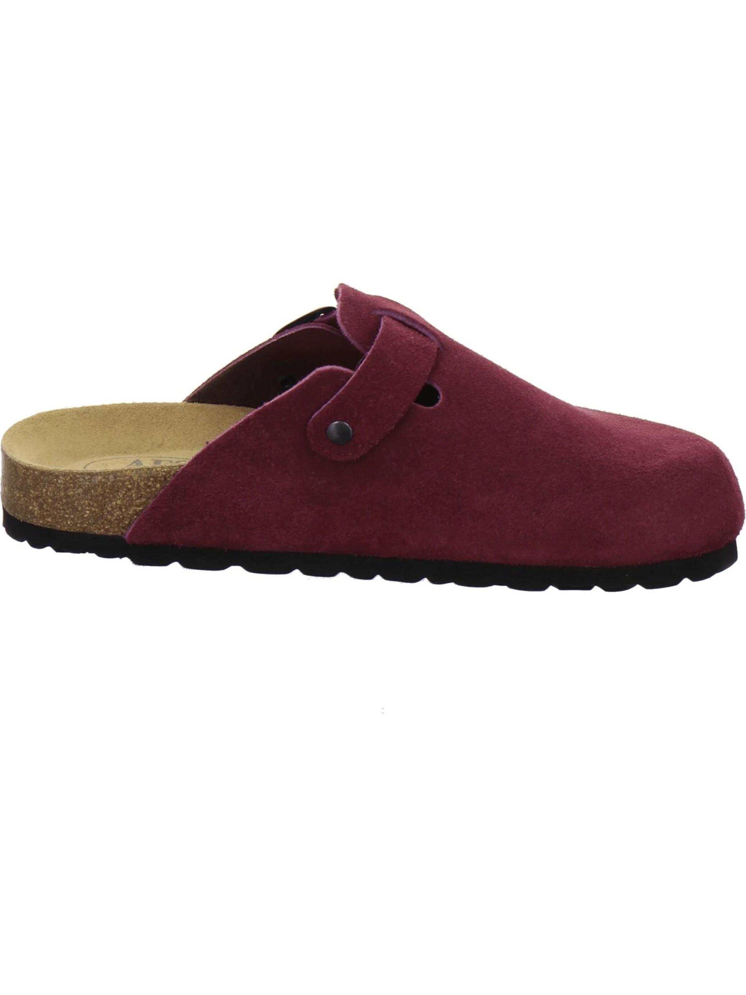 Sabots 'Clogs Damen beere Veloursleder' AFS-Schuhe en violet