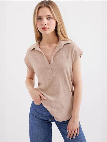 Bigdart Bluse in Beige: Vorderseite