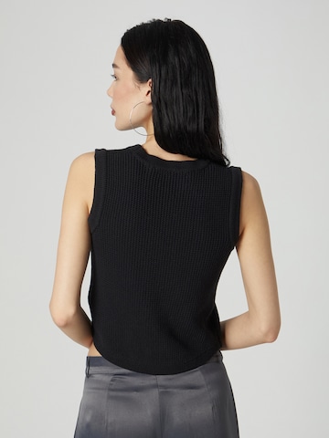 ABOUT YOU x Chiara Biasi Knitted Top 'Leona' in Black