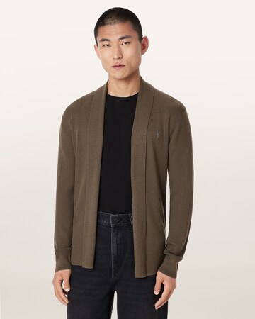 AllSaints Strickjacke in Grün: Vorderseite