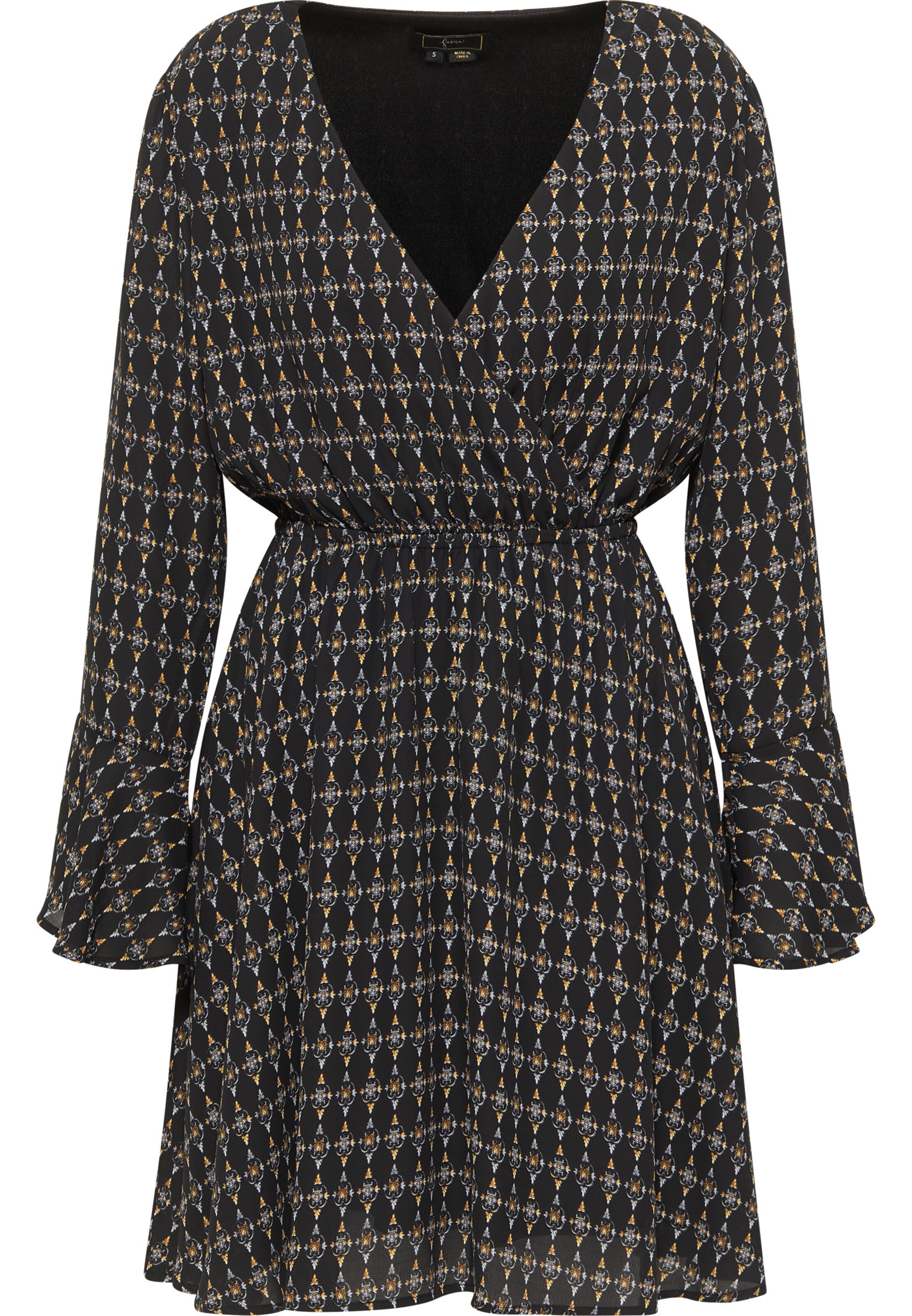 faina Dress in Black: front