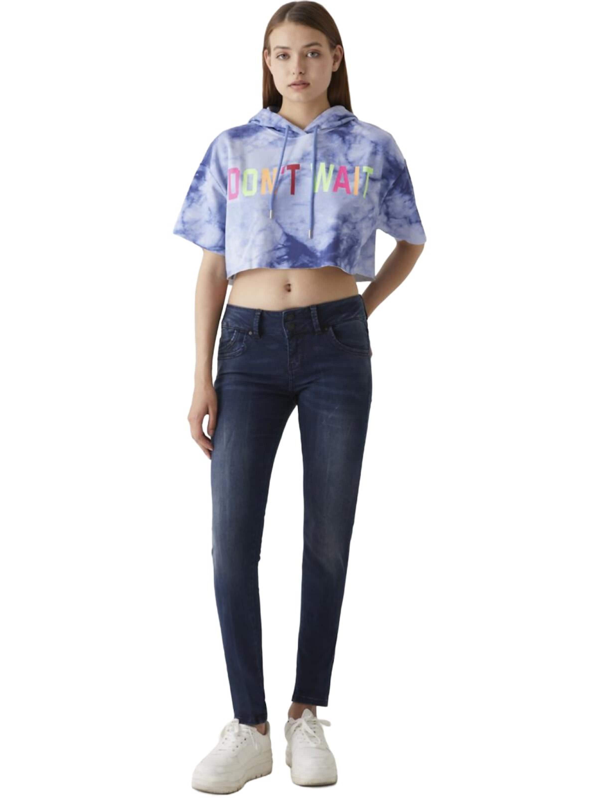 LTB Jeans - Slimfit Vaquero 'LTB Jeans Molly M Mid Waist Skinny Leg Jeanshose' en azul: frente