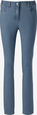 Goldner Slimfit Jeans 'Anna' in Blauw: voorkant