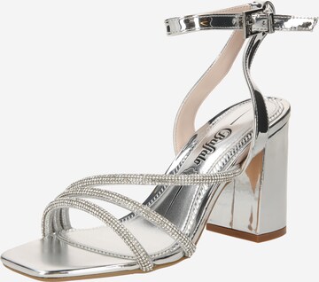 BUFFALO - Sandalias con hebilla 'CHARLOTTE' en plata: frente