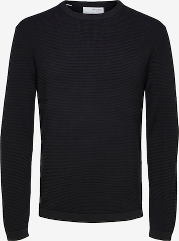 SELECTED Pullover 'Rocks' in Schwarz: predná strana