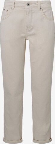 Coupe slim Jean Pepe Jeans en beige : devant