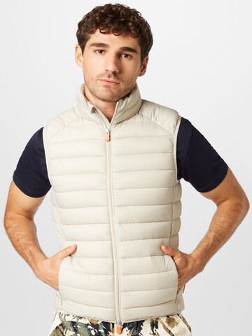 SAVE THE DUCK Vest 'Adam' in Beige: front