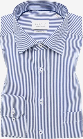 ETERNA Comfort fit Button Up Shirt in Blue