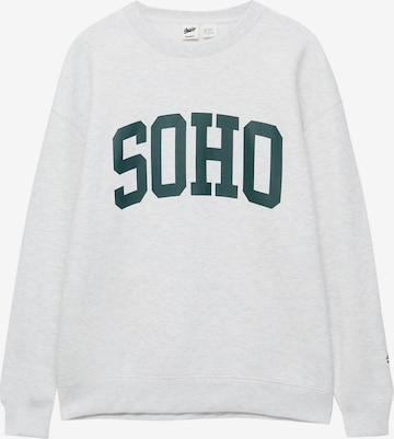 Pull&Bear Sweatshirt in Grau: predná strana