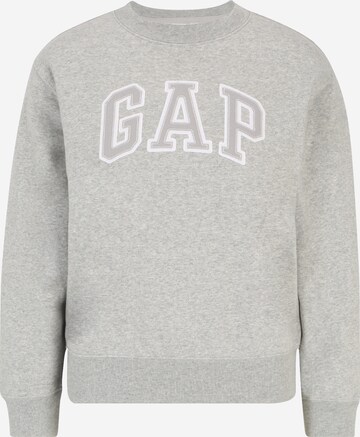 Gap Petite - Sweatshirt 'HERITAGE' em cinzento: frente