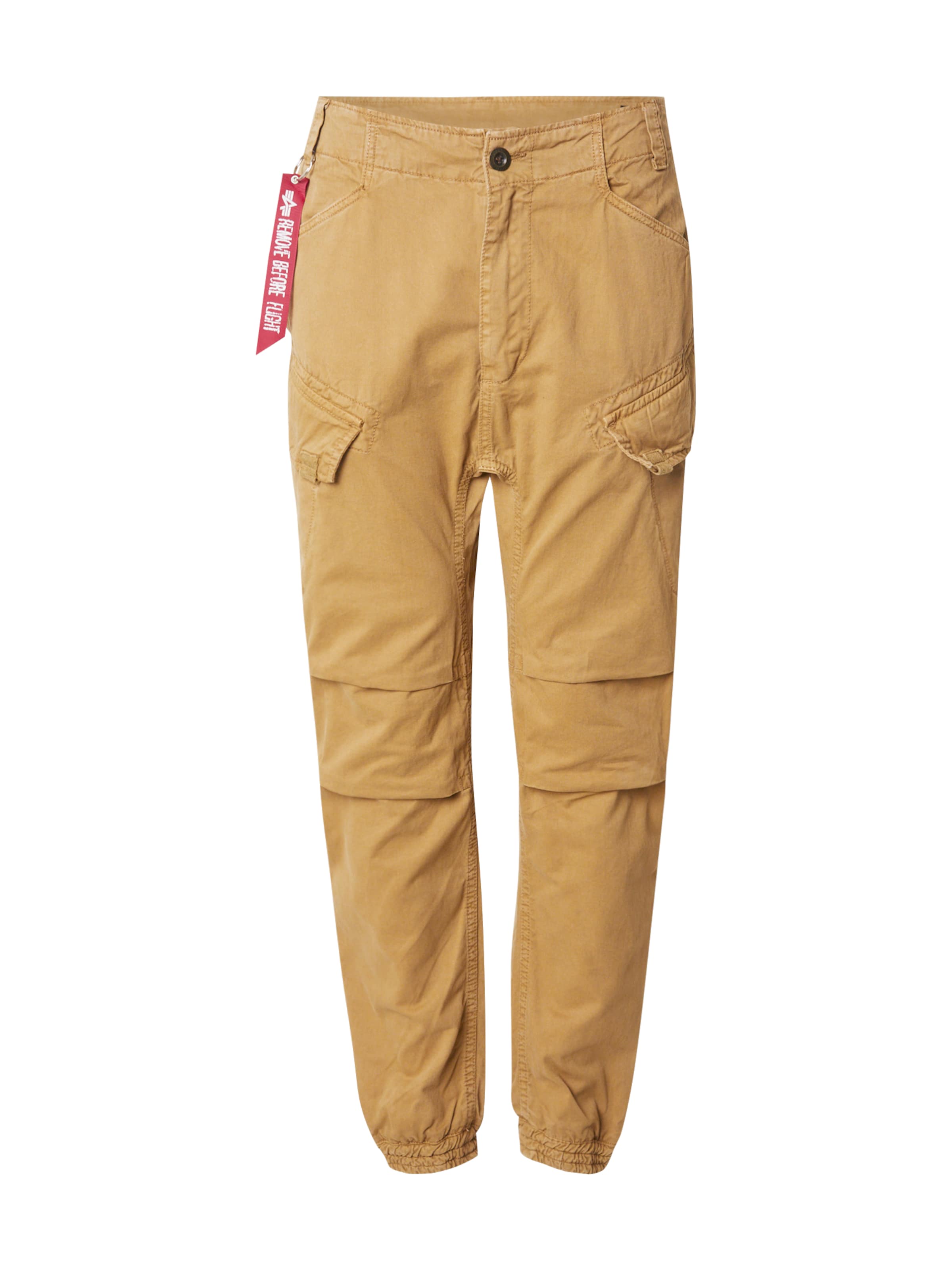 ALPHA INDUSTRIES Ozke Kargo hlače 'Force One' | zelena barva: sprednja stran