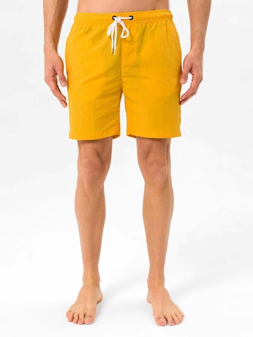 Shorts de bain Daniel Hills en jaune : devant