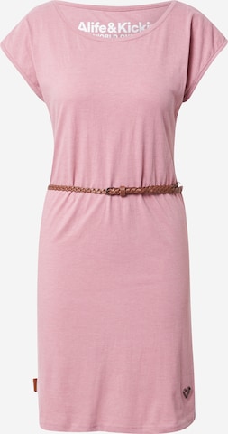 Alife and Kickin Summer Dress 'ElliAK' in Pink: front