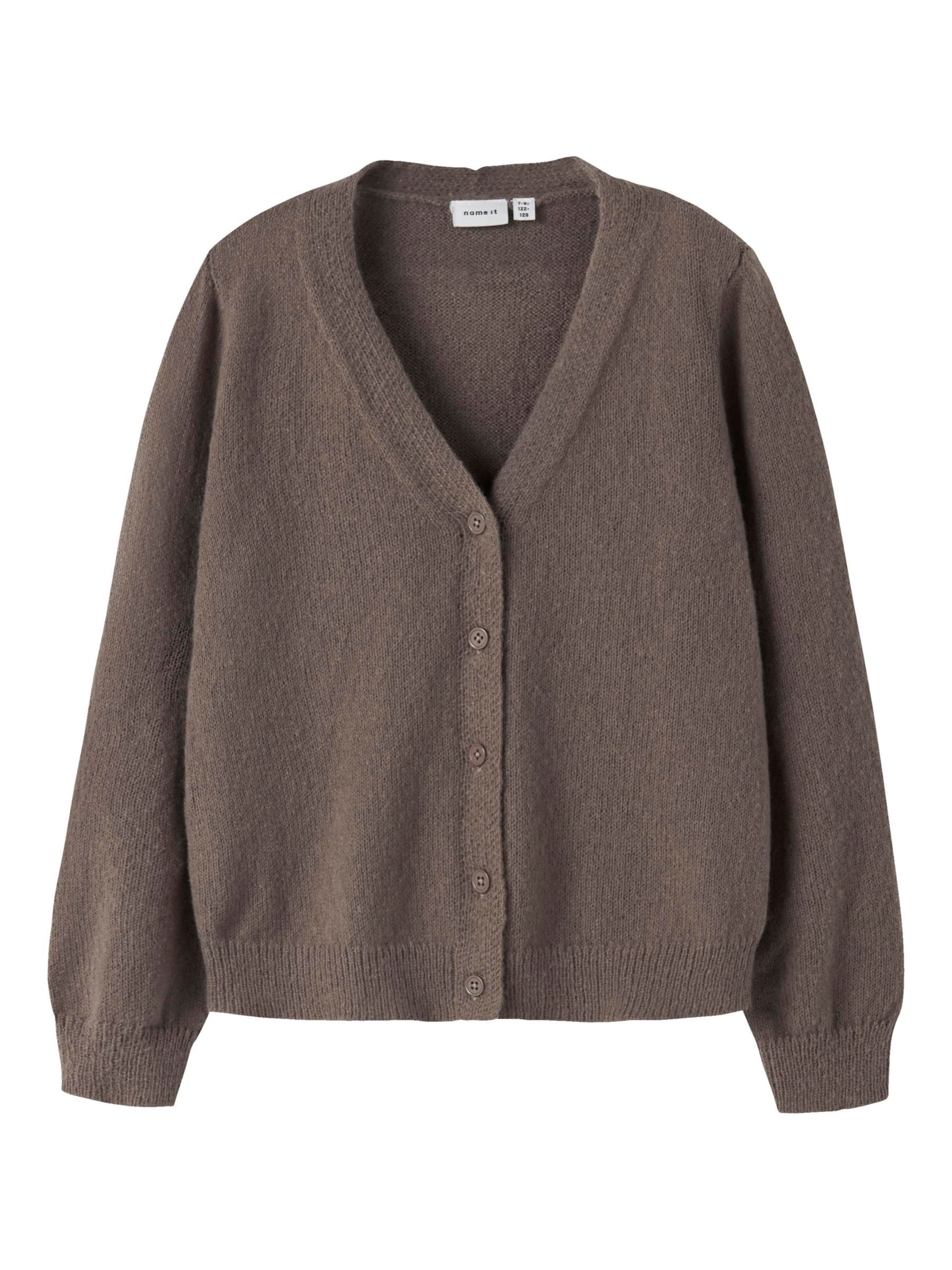 NAME IT Cardigan i brun: forside