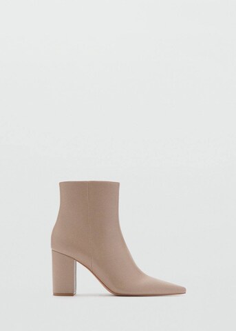 MANGO Ankle Boots 'Cobo' in Beige
