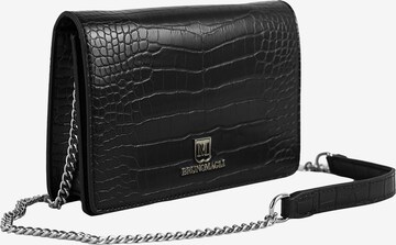 Borsa a spalla 'Borsa a Spalla Nicole Bruno Magli Ecopelle Texture Coccodrillo' di Bruno Magli in nero: frontale