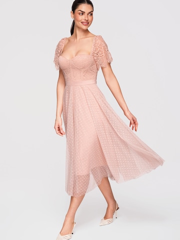 Ombre Dress in Beige