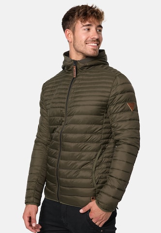 INDICODE JEANS Tussenjas 'Bowers' in Groen: voorkant