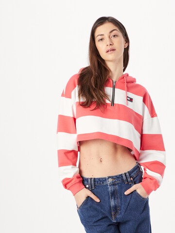 Tommy Jeans - Sweatshirt em rosa: frente