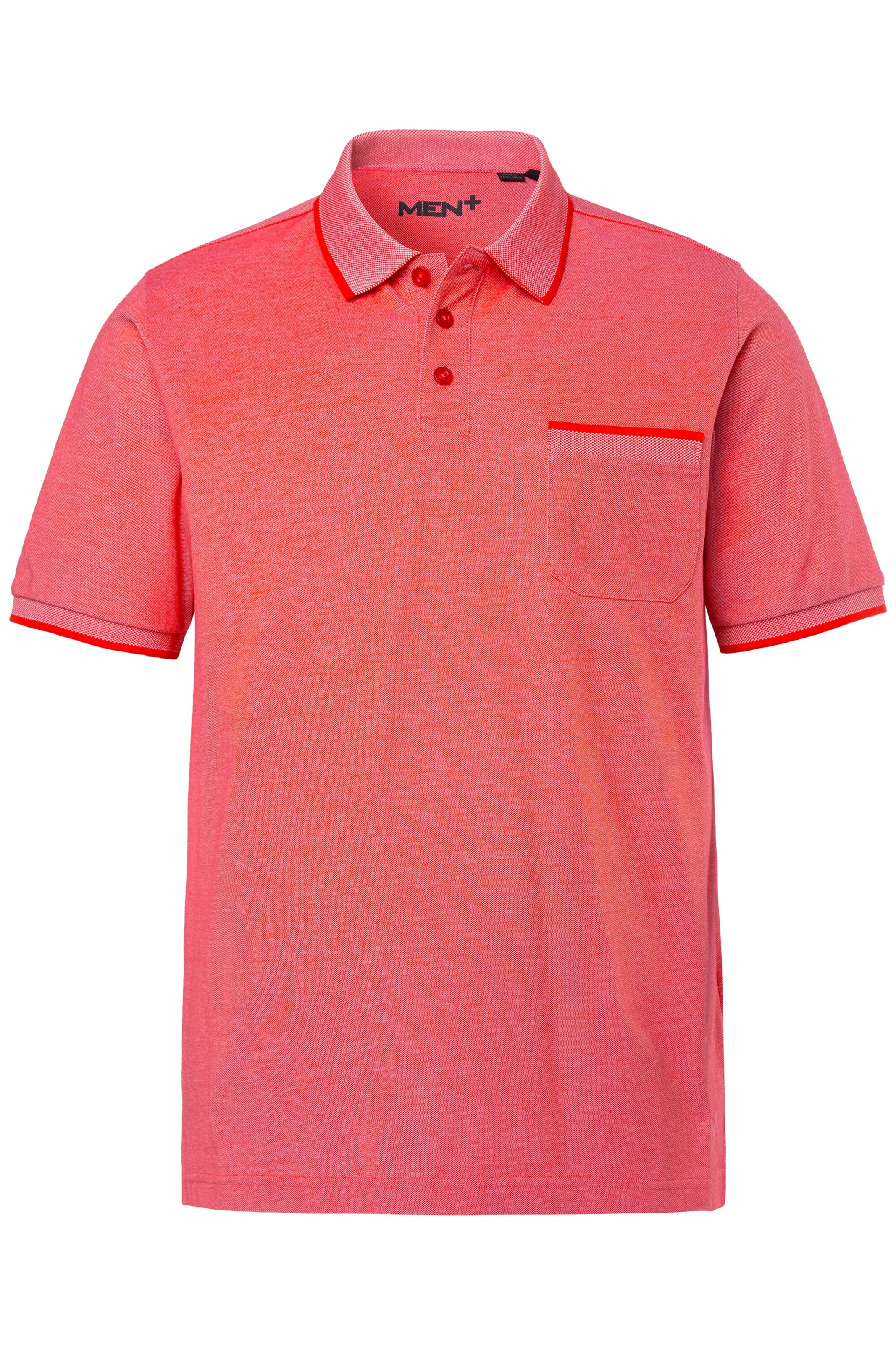 Men Plus Shirt in Rot: Vorderseite