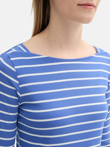 TOM TAILOR Shirt (GOTS) in Blau