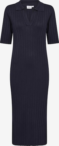 SAINT TROPEZ Gebreide jurk 'Juanna' in Blauw: voorkant