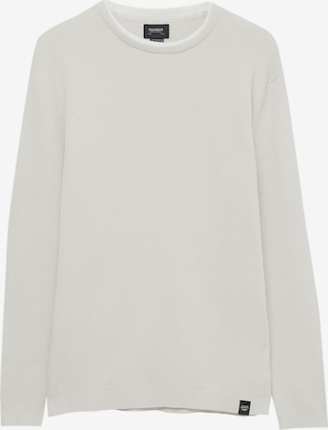 Pull-over Pull&Bear en blanc : devant