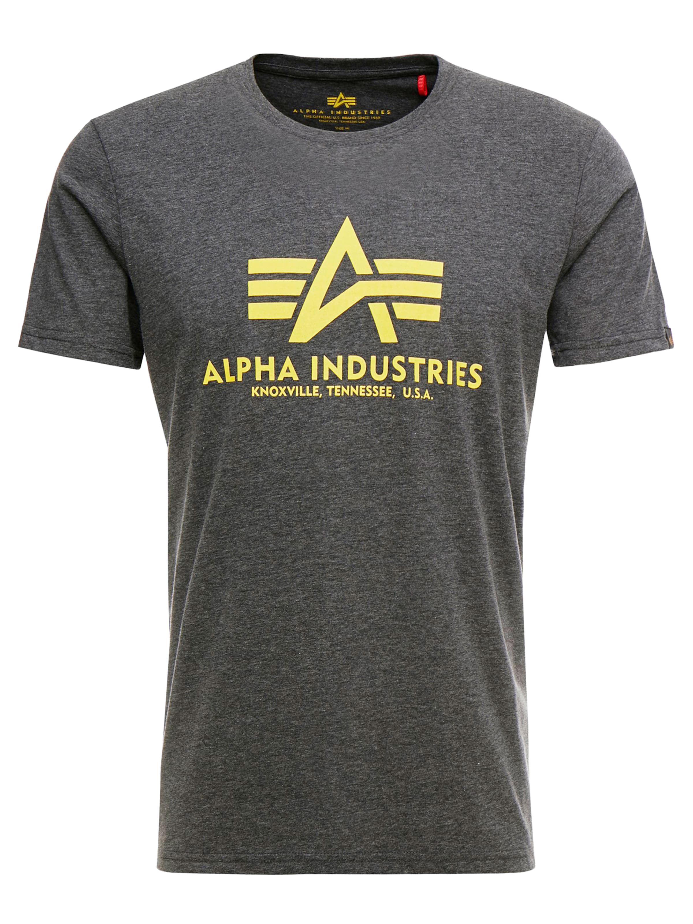 ALPHA INDUSTRIES - Camisa em cinzento: frente