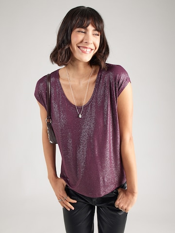 T-shirt 'PCALICE' PIECES Curve en rouge : devant