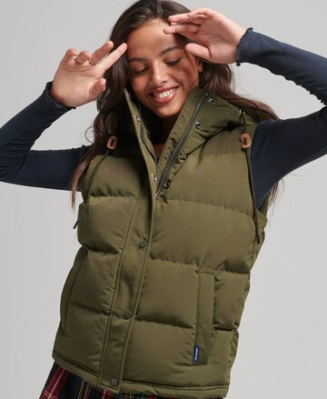 Gilet Superdry en vert : devant