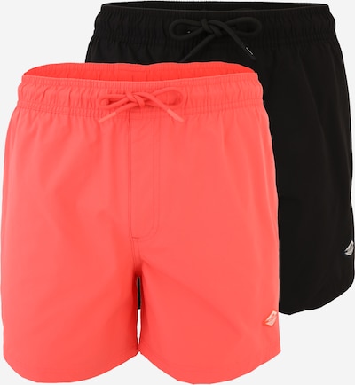 JACK & JONES Uimashortsit 'JPSTMAUI TROPIC' koossa L värissä koralli / musta, Tuotenäkymä