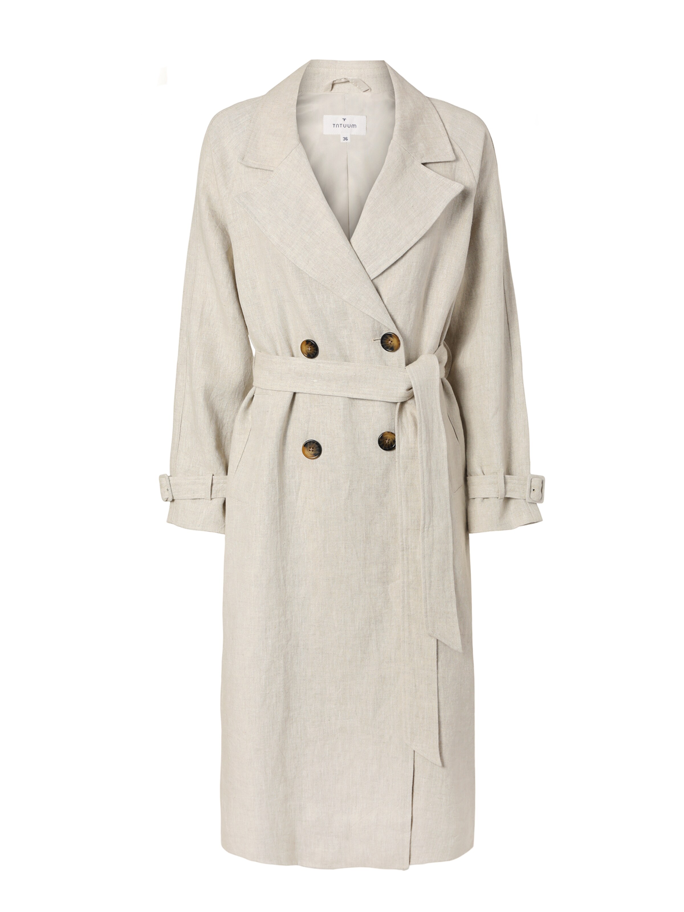 TATUUM Prechodný kabát - Béžová: predná strana