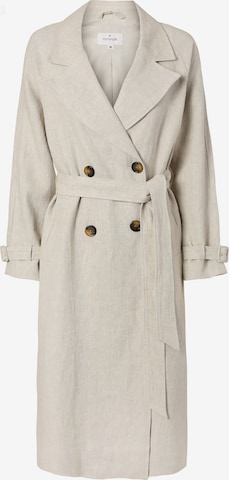 TATUUM Between-seasons coat in Beige: front