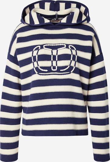 Twinset Sweter w kolorze atramentowy / białym, Podgląd produktu