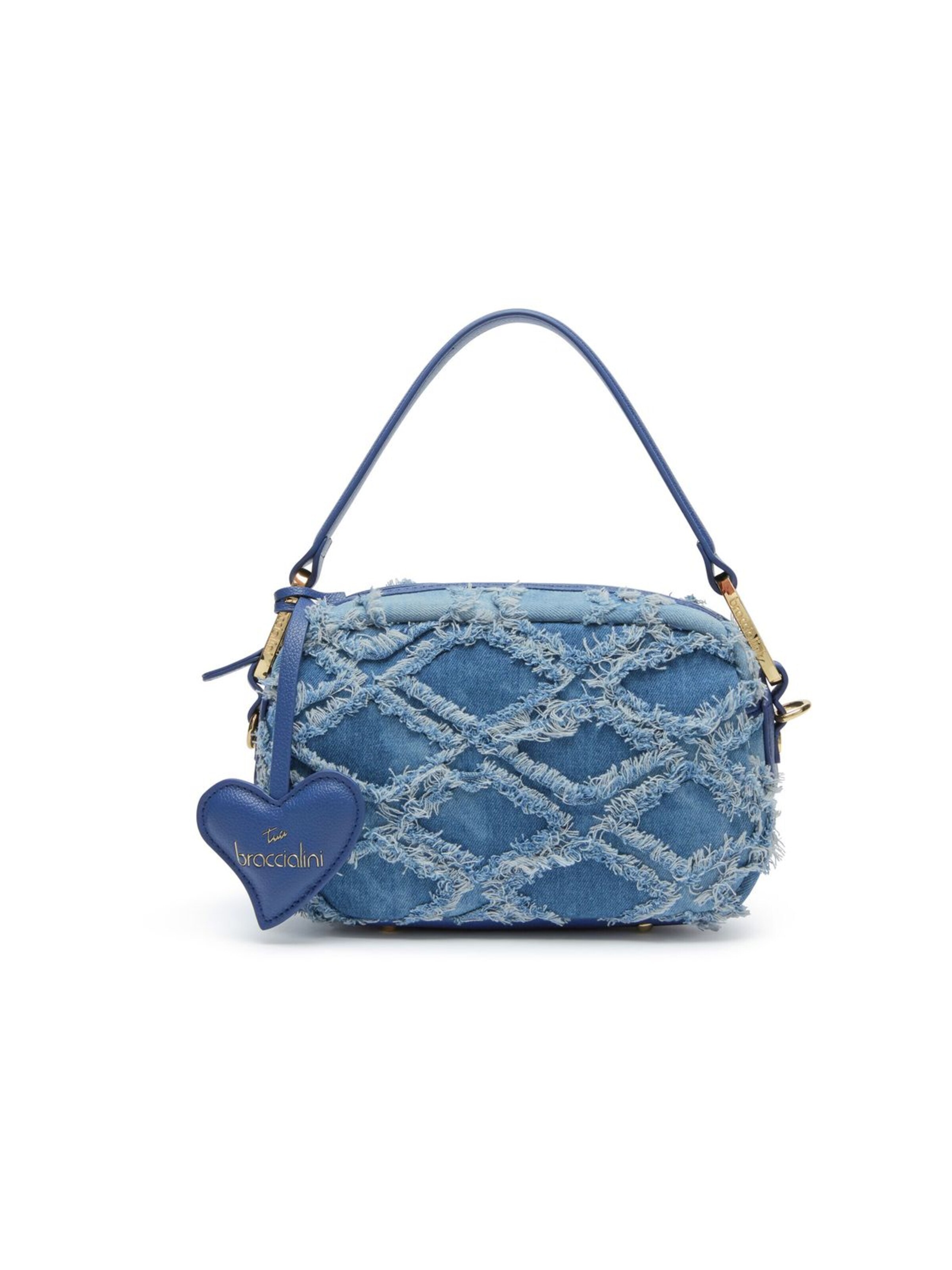 Borsa a tracolla 'Jinny Jeans' di Braccialini in blu: frontale