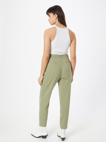 ESPRIT Tapered Pleat-front trousers in Green