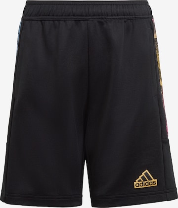 ADIDAS SPORTSWEAR Regular Sports trousers 'Tiro Summer' in Black: front