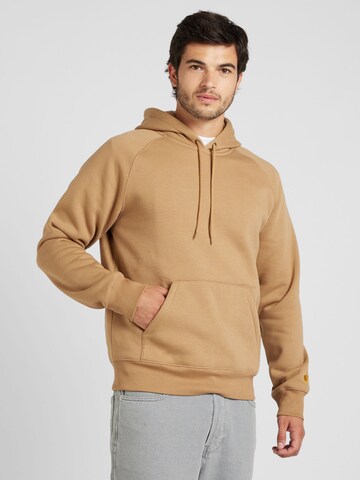 Sweat-shirt 'Chase' Carhartt WIP en marron : devant