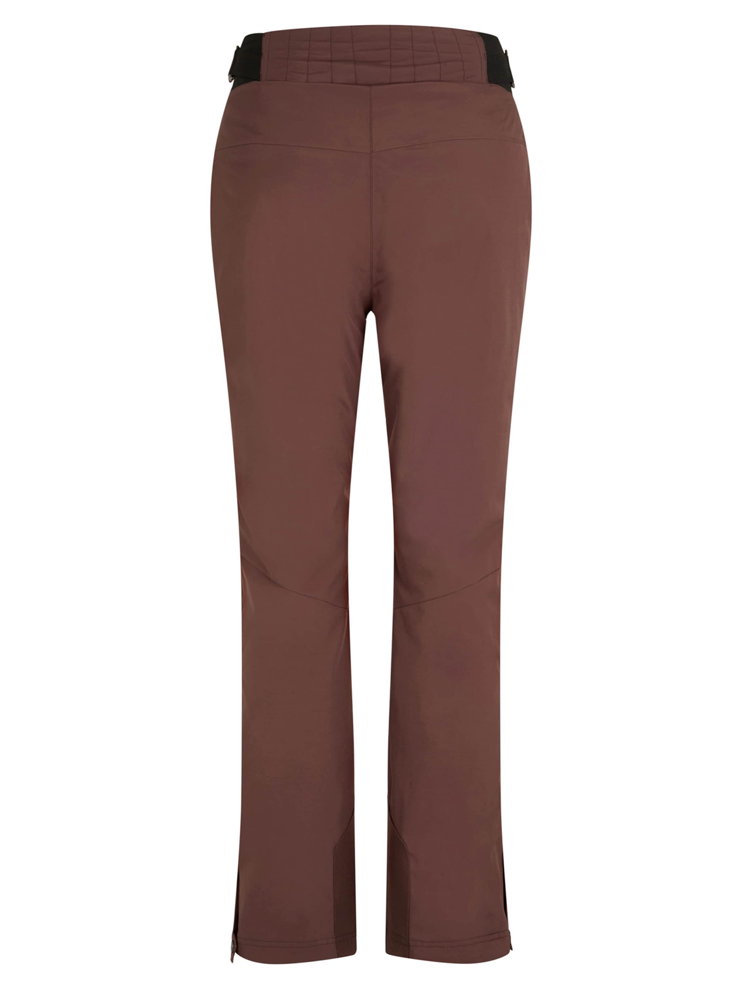 ZIENER Slim fit Outdoor Pants 'TILLA' in Brown