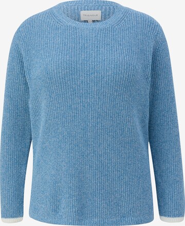 Pull-over TRIANGLE en bleu : devant