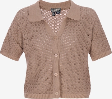 DreiMaster Vintage - Cárdigan en marrón: frente