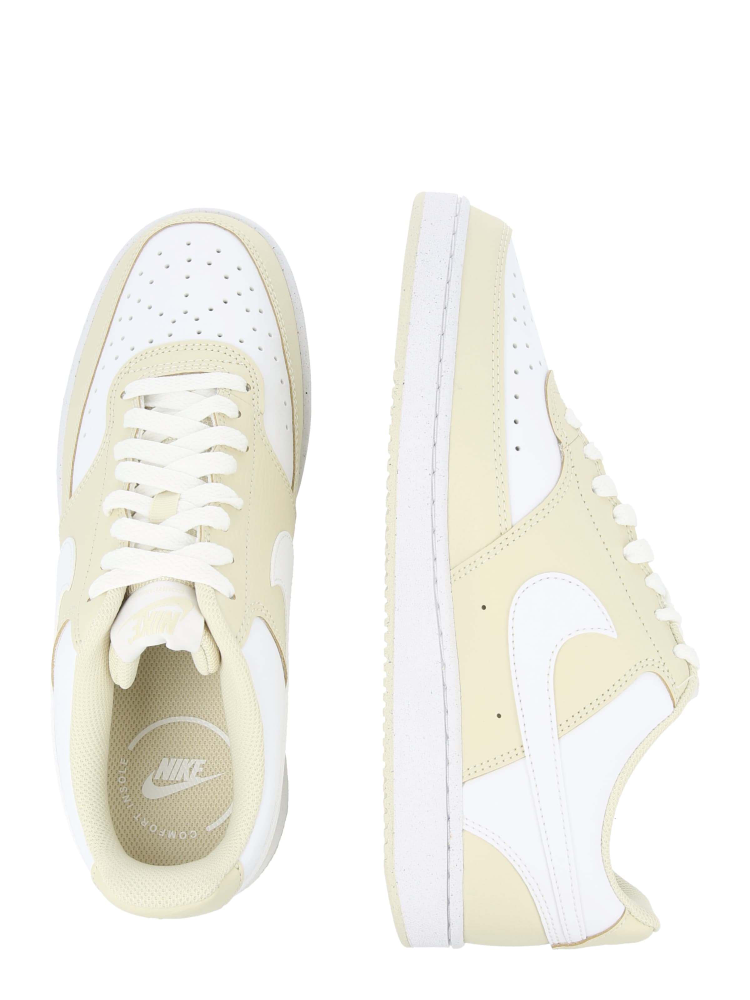 Nike Sportswear Sneakers laag 'Court Vision' in Bruin: zijkant
