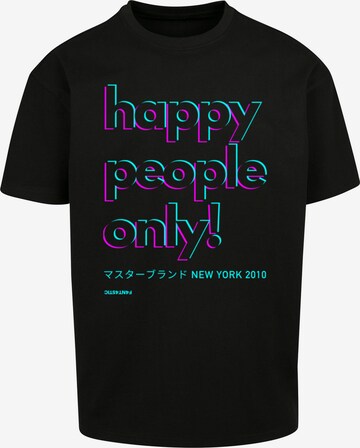 T-Shirt 'Happy people only New York' F4NT4STIC en noir : devant